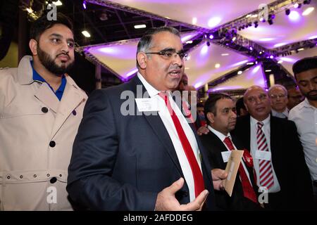 Pictured MP Tahir Ali after winning the Hall Green Birmingham seat at the 2019 general election. Tahir replaced Roger Godsiff as the Labour candidate. Stock Photo