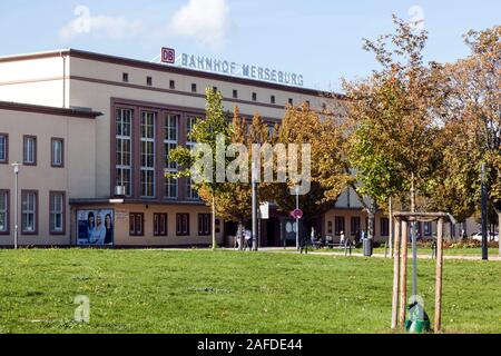 Merseburg Central Station Stock Photo