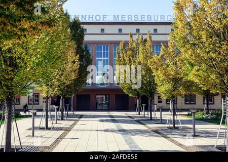 Merseburg Central Station Stock Photo