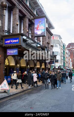 Mary Poppins musical at the Prince Edward Theatre, Old Compton Street, Soho, London, W1, UK Stock Photo