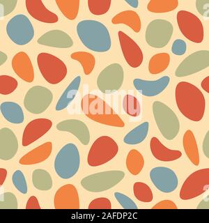 Terrazzo seamless pattern. Pattern ideal for wrapping paper, wallpaper, terrazzo flooring. Colorful vector illustration. EPS10 Stock Vector