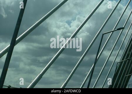 Mary McAleese Boyne Valley Bridge, Drogheda, Co Louth, Bridge of Peace Stock Photo