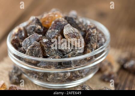 Brown Rock Candy (detailed close-up shot; selective focus) Stock Photo