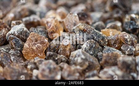 Brown Rock Candy (detailed close-up shot; selective focus) Stock Photo