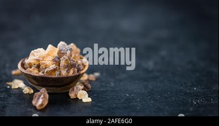 Brown Rock Candy (detailed close-up shot; selective focus) Stock Photo