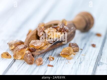 Brown Rock Candy (detailed close-up shot; selective focus) Stock Photo