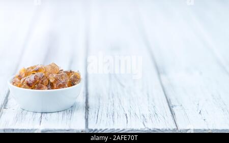 Brown Rock Candy (detailed close-up shot; selective focus) Stock Photo