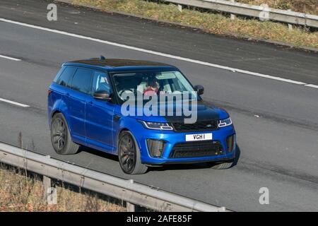 BLUE RANGE ROVER SPORT SVR Stock Photo - Alamy