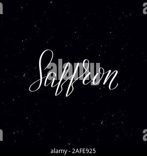 Handwritten calligraphy text, chalk on a blackboard Stock Vector