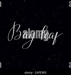 Handwritten calligraphy text, chalk on a blackboard Stock Vector