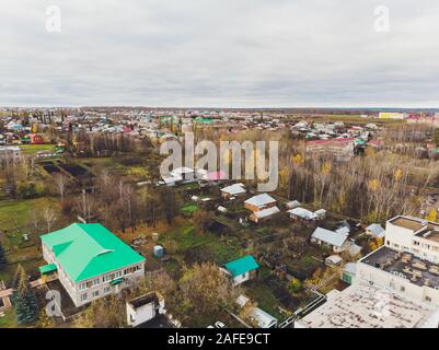 Dyurtyuli city in the Republic of Bashkortostan. View from a small town Stock Photo