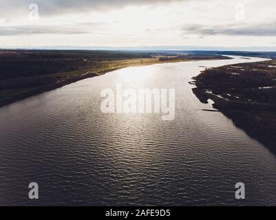 Dyurtyuli city in the Republic of Bashkortostan. View from a small town Stock Photo