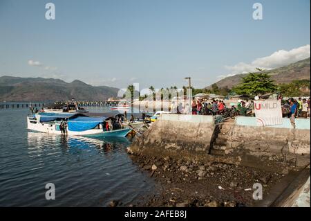 Traveling Banda Sea, Indonesia Stock Photo