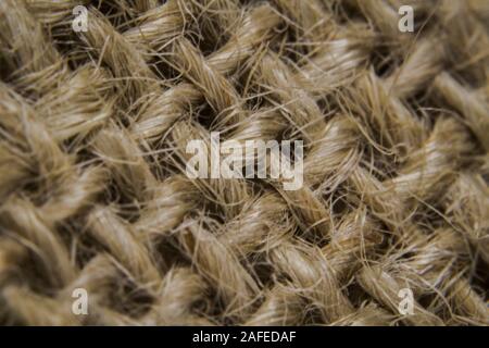 Macro shots close-up the burlap cloth surface Stock Photo
