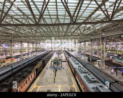 Seoul, Korea - Sep 17, 2016. Central Railway Station of Seoul, Korea. The station is the primary terminus for the KTX and express services to Busan or Stock Photo