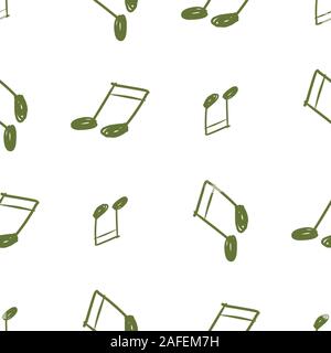 Seamless vector artwork, tone chromatic scale, abstract illustrations of musical note, conceptual. For design background. Stock Vector