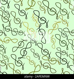 Seamless vector artwork, tone chromatic scale, abstract illustrations of musical note, conceptual. For design background. Stock Vector