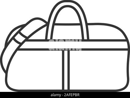 Golf bag linear icon. Thin line illustration. Golf clubs in bag contour  symbol. Vector isolated outline drawing Stock Vector Image & Art - Alamy