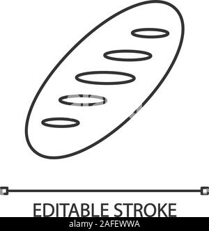 loaf Linear icon. Editable stroke line Stock Vector Image & Art - Alamy