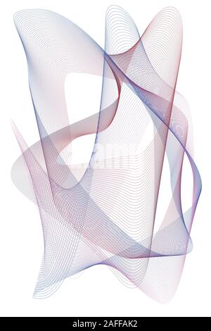 Abstract lines and waves. Different colors. Stock Vector