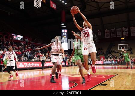 Piscataway, New Jersey, USA. 15th Dec, 2019. Rutgers Scarlet Knights guard JOIYA MADDOX (20) grabs a rebound against the Marshall Thundering Herd at the Rutgers Athletic Center in Piscataway, New Jersey. Credit: Joel Plummer/ZUMA Wire/Alamy Live News Stock Photo