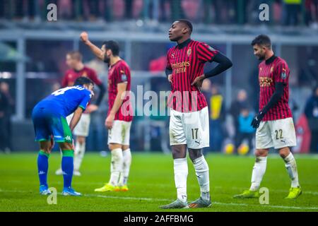 Milano, Italy. 15th Dec, 2019. rafael leao (ac milan)during Milan vs Sassuolo, Italian Soccer Serie A Men Championship in Milano, Italy, December 15 2019 - LPS/Fabrizio Carabelli Credit: Fabrizio Carabelli/LPS/ZUMA Wire/Alamy Live News Stock Photo