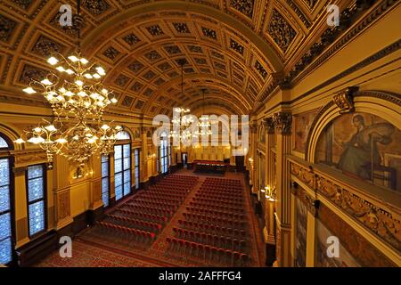 The Banqueting Hall,Glasgow City Chambers,town hall,George Square,Strathclyde,Scotland,UK, G2 1DU