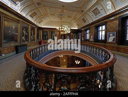 Portrait Room,Glasgow City Chambers,town hall,George Square,Strathclyde,Scotland,UK, G2 1DU Stock Photo