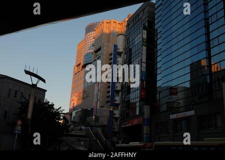 Cityscape around the Hachioji Station of JR EAST Stock Photo