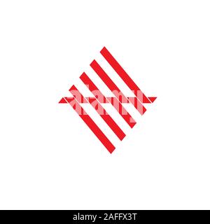 stripes geometric triangle mountain logo vector Stock Vector