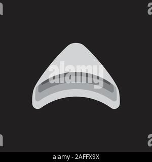 abstract triangle 3d gradient logo vector Stock Vector