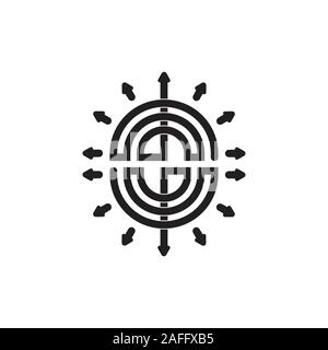 abstract stripes arrows line logo vector Stock Vector