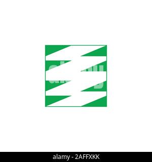 zigzag abstract design logo vector Stock Vector