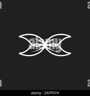 simple wings symbol logo vector Stock Vector