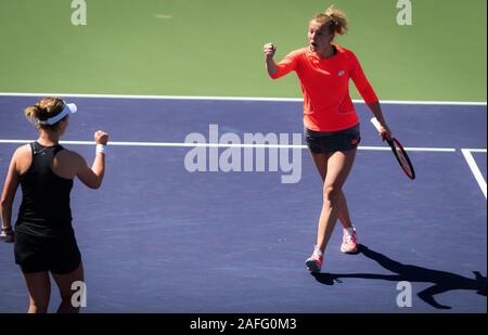 Barbora Krejcikova of the Czech Republic in action against ...