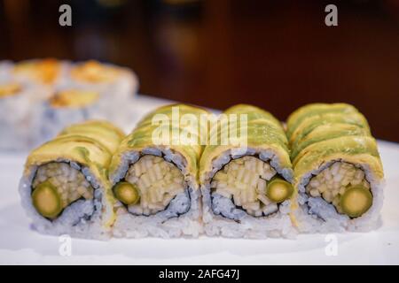 Vegetable Sushi roll Stock Photo