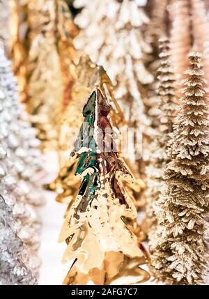 Christmas trees composition. Stock Photo