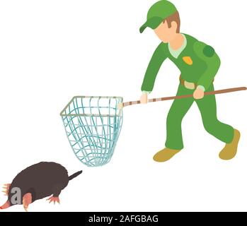 Fighting pests icon, isometric style Stock Vector