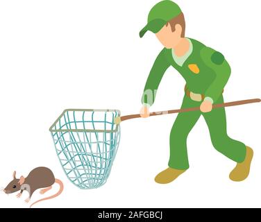 Pest control icon, isometric style Stock Vector