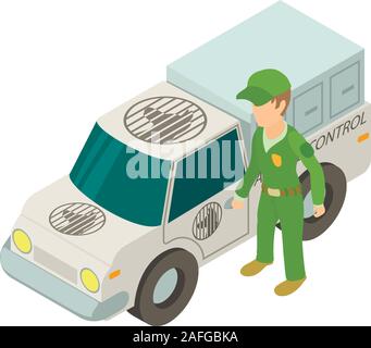 Catching agency icon, isometric style Stock Vector