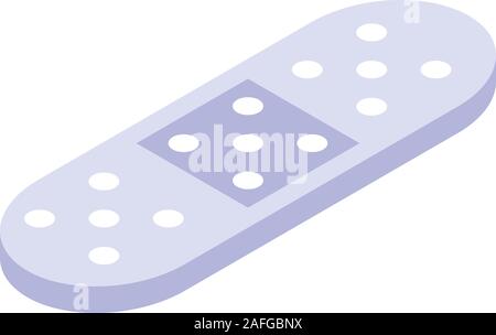 Medical plaster icon, isometric style Stock Vector