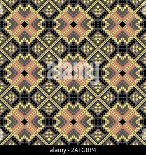 Seamless mexican pattern for printing on paper or fabric. Vector Stock Vector