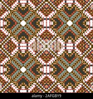 Seamless mexican pattern for printing on paper or fabric. Vector Stock Vector