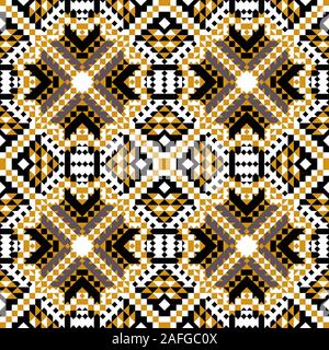 Seamless mexican pattern for printing on paper or fabric. Vector Stock Vector