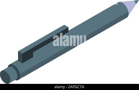 Office pen icon, isometric style Stock Vector