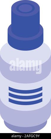 Medical spray icon, isometric style Stock Vector