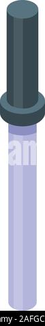 Medical pipette icon, isometric style Stock Vector