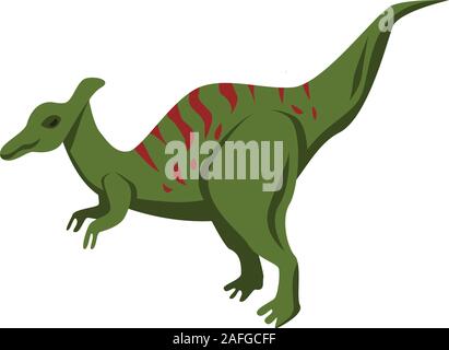 Dinosaur icon, isometric style Stock Vector