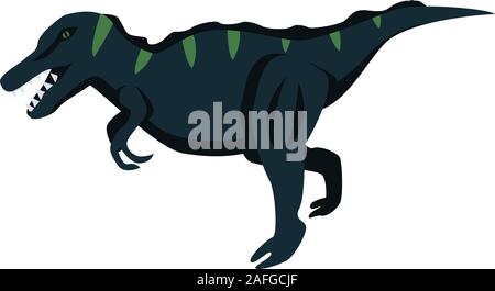 Predator dino icon, isometric style Stock Vector