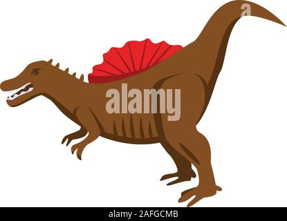 Pterosaur icon, isometric style Stock Vector